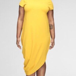 Universal Standard Iconic Women's Geneva Stretch Cotton Dress Yellow MP 18-20